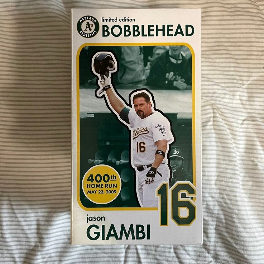 New Oakland A's jason Giambi bobblehead